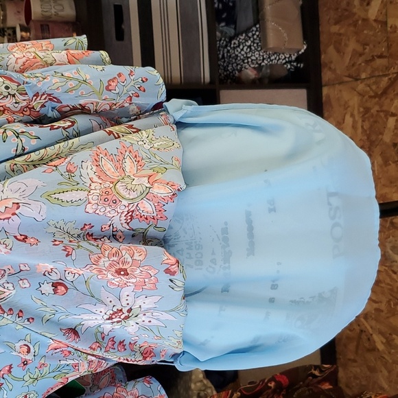 Loft floral sheer lined blouse - Picture 3 of 5